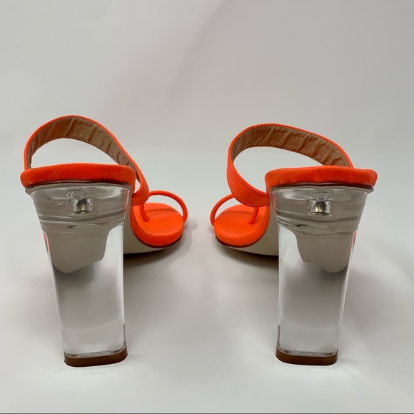 Nasty Gal Bright Orange High Heel Sandals - Picture 10 of 16
